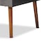 Baxton Studio Dining Nook, 47.25 W, 27.75 H, Wood, Grey/Walnut Brown 214-11960-11959-9305-ZORO - alternate 7